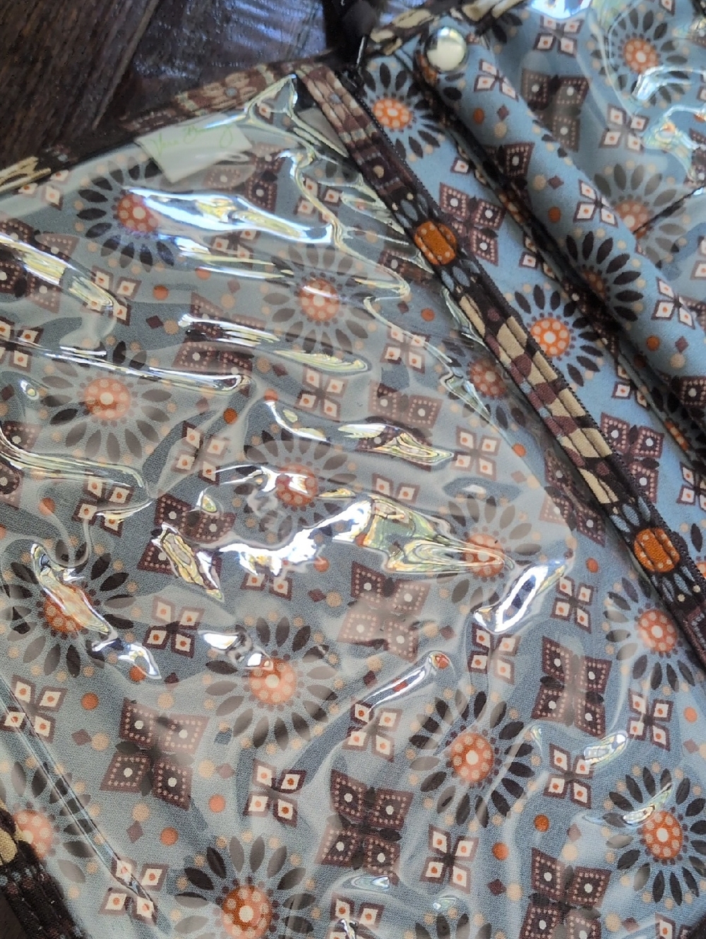 VERA BRADLEY I Quilted Canyon Floral Medallion Print Jewelry Travel Book Folio - Picture 10 of 14